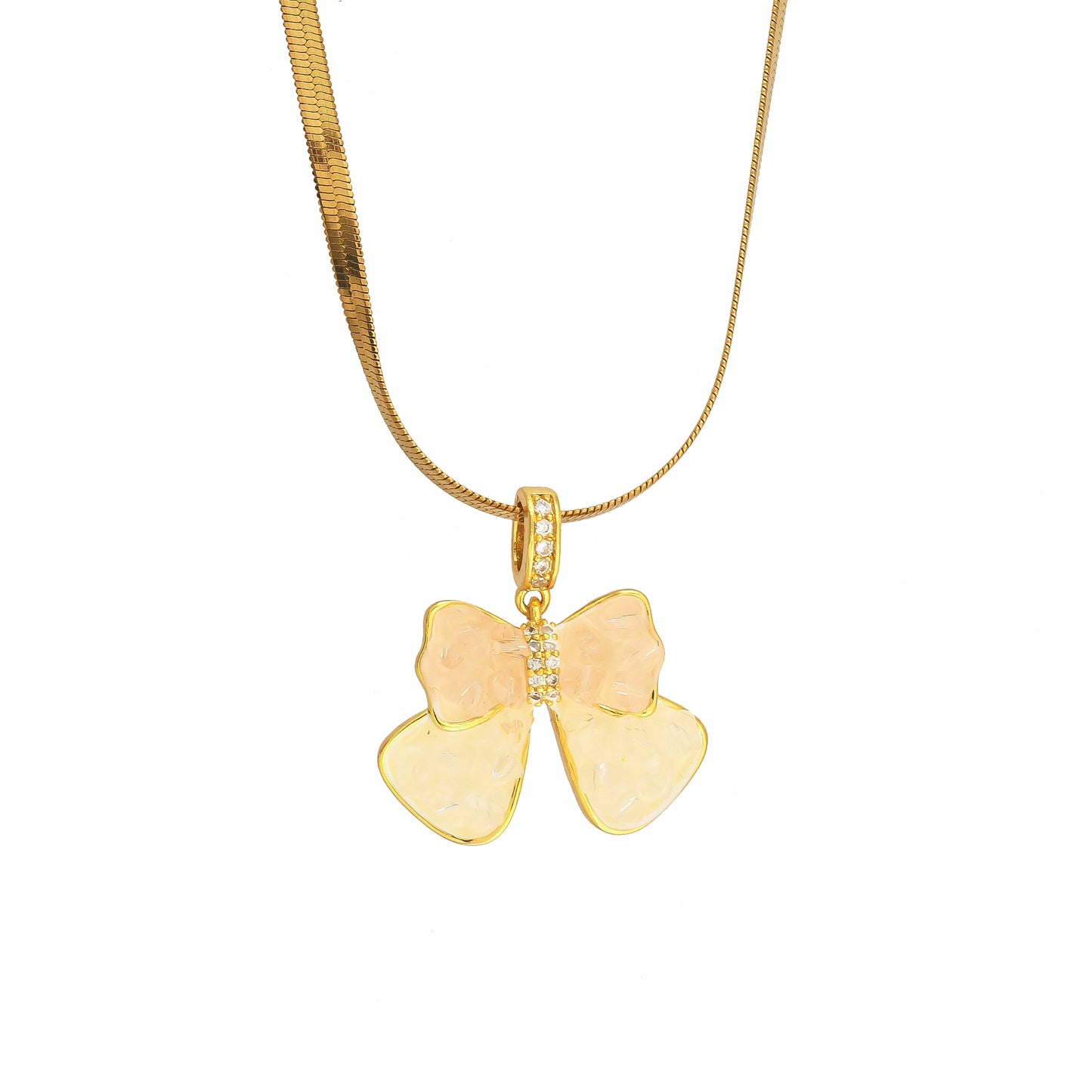 Bradiya Luxury Butterfly Necklace - Anti-Tarnish Shine - Bradiya
