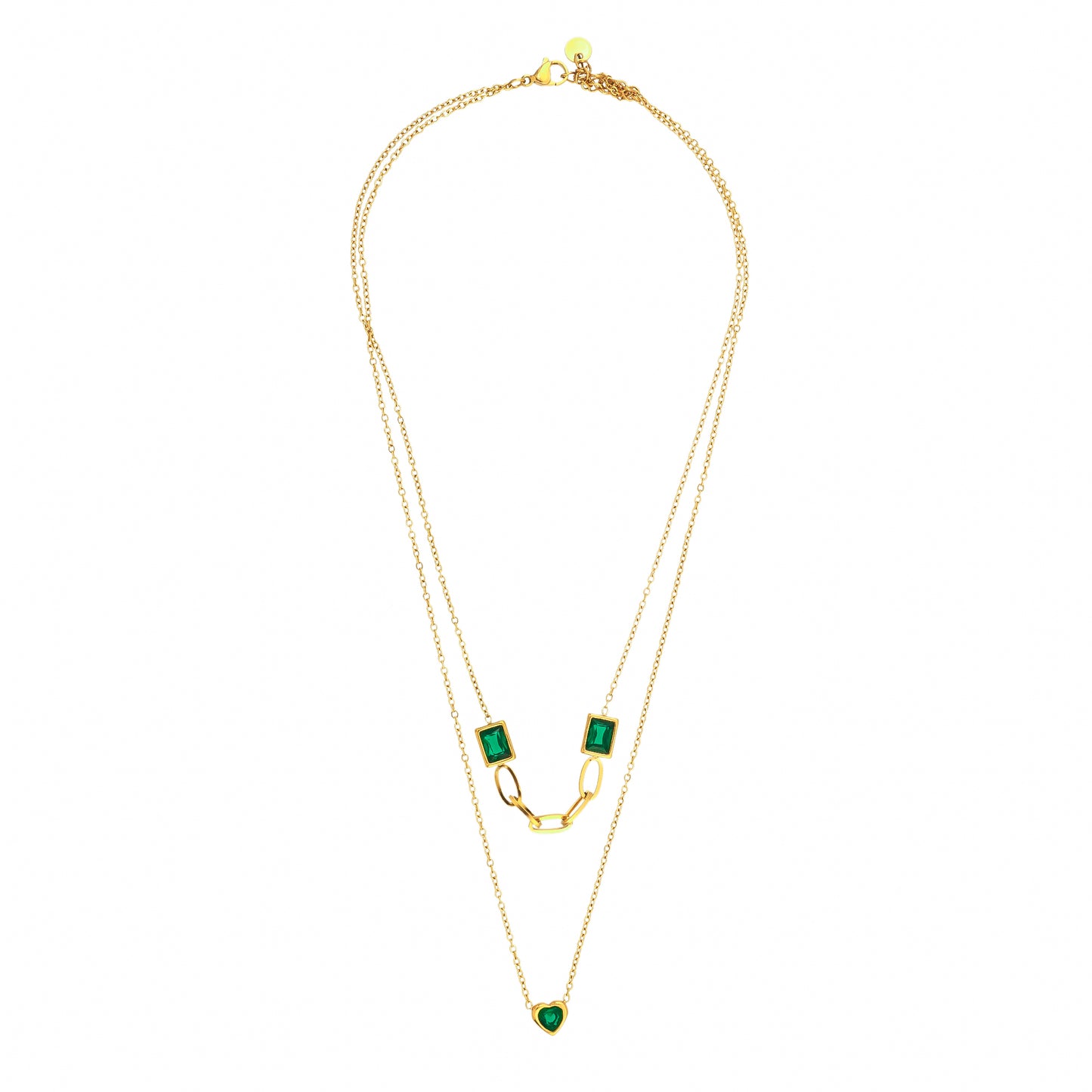 Bradiya Emerald Isle Duo Necklace - Bradiya