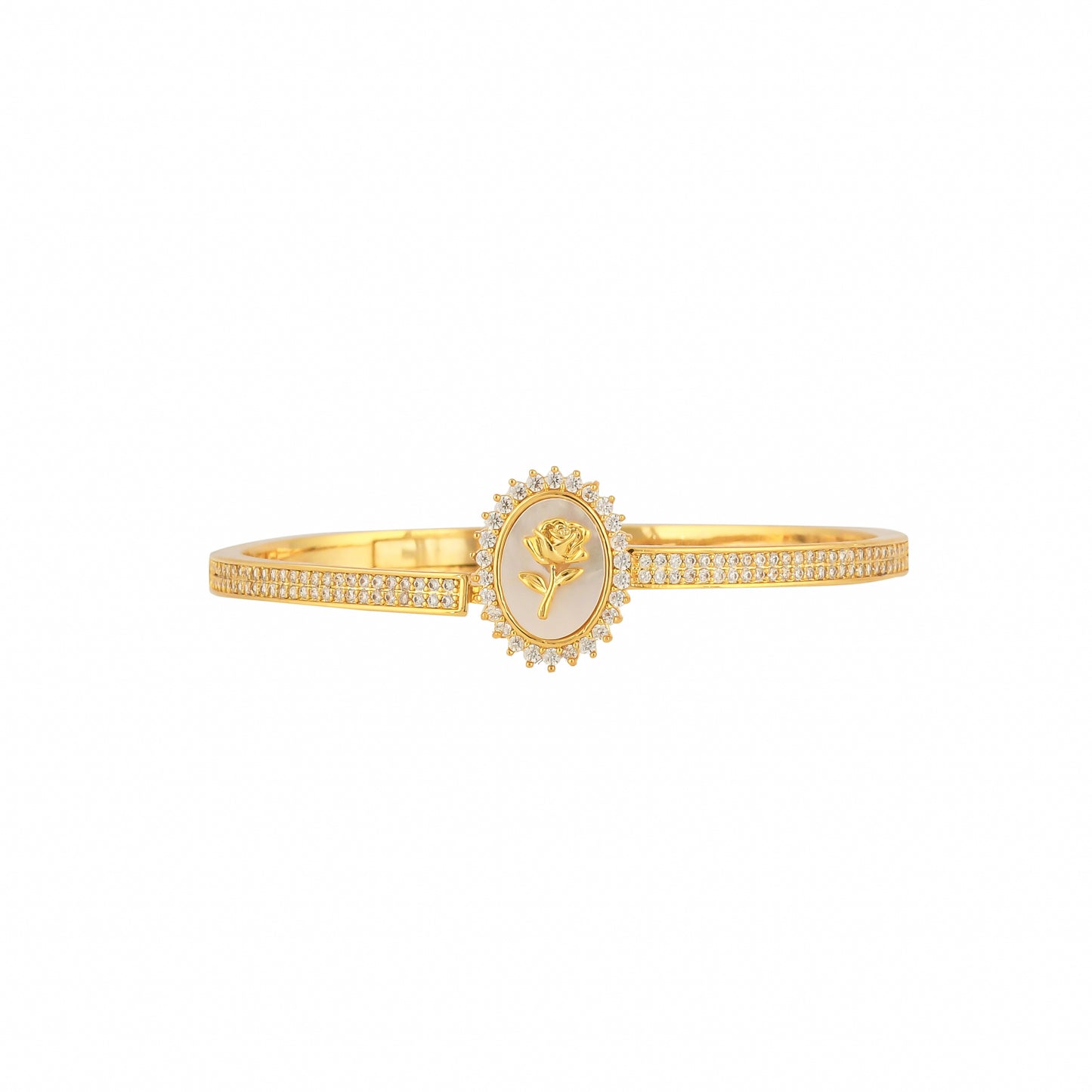 18Kt Gold Plated Gilded Rose Bracelet - Bradiya