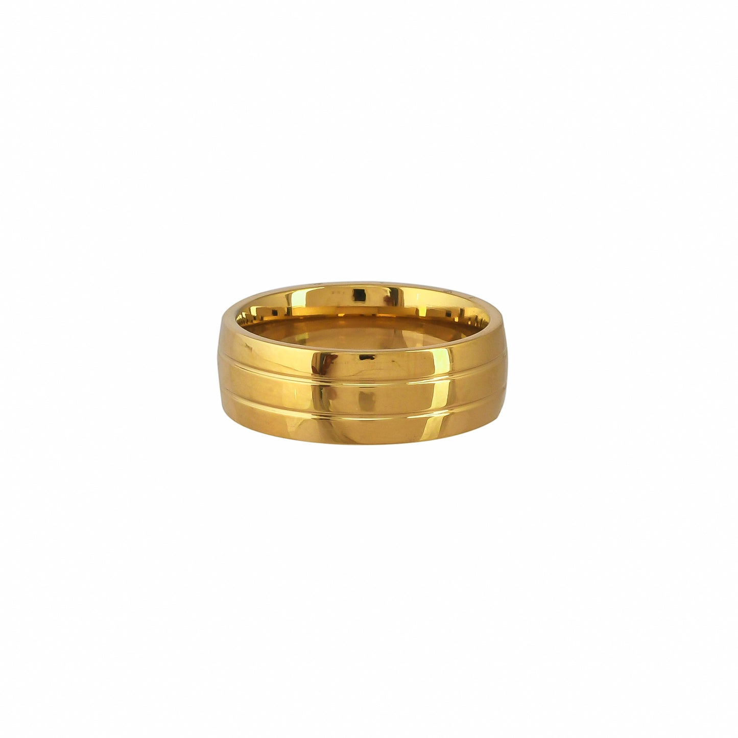 Bevel Groove Band Ring - Anti-Tarnish Luxury - Bradiya