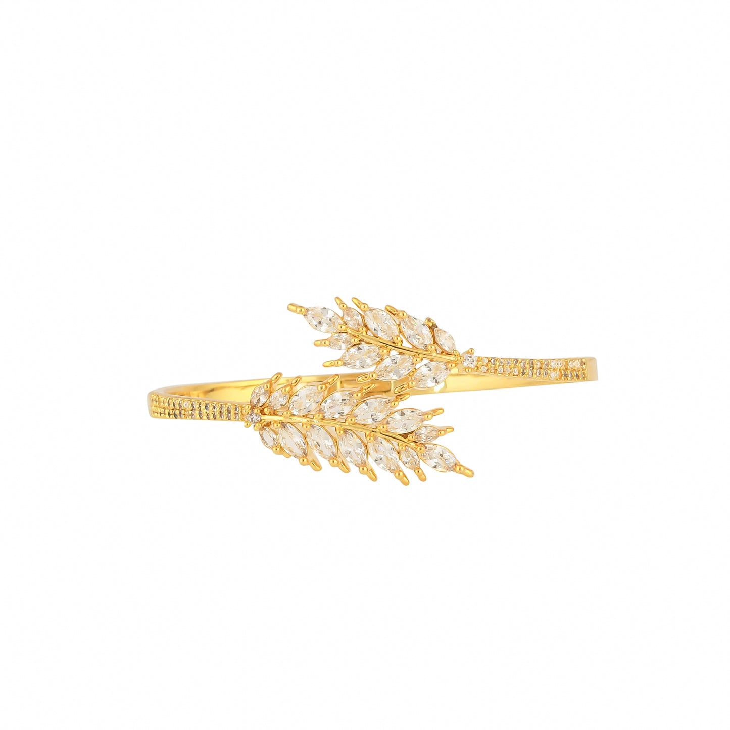 Diamond Leaf Bracelet - Anti-Tarnish Luxury - Bradiya
