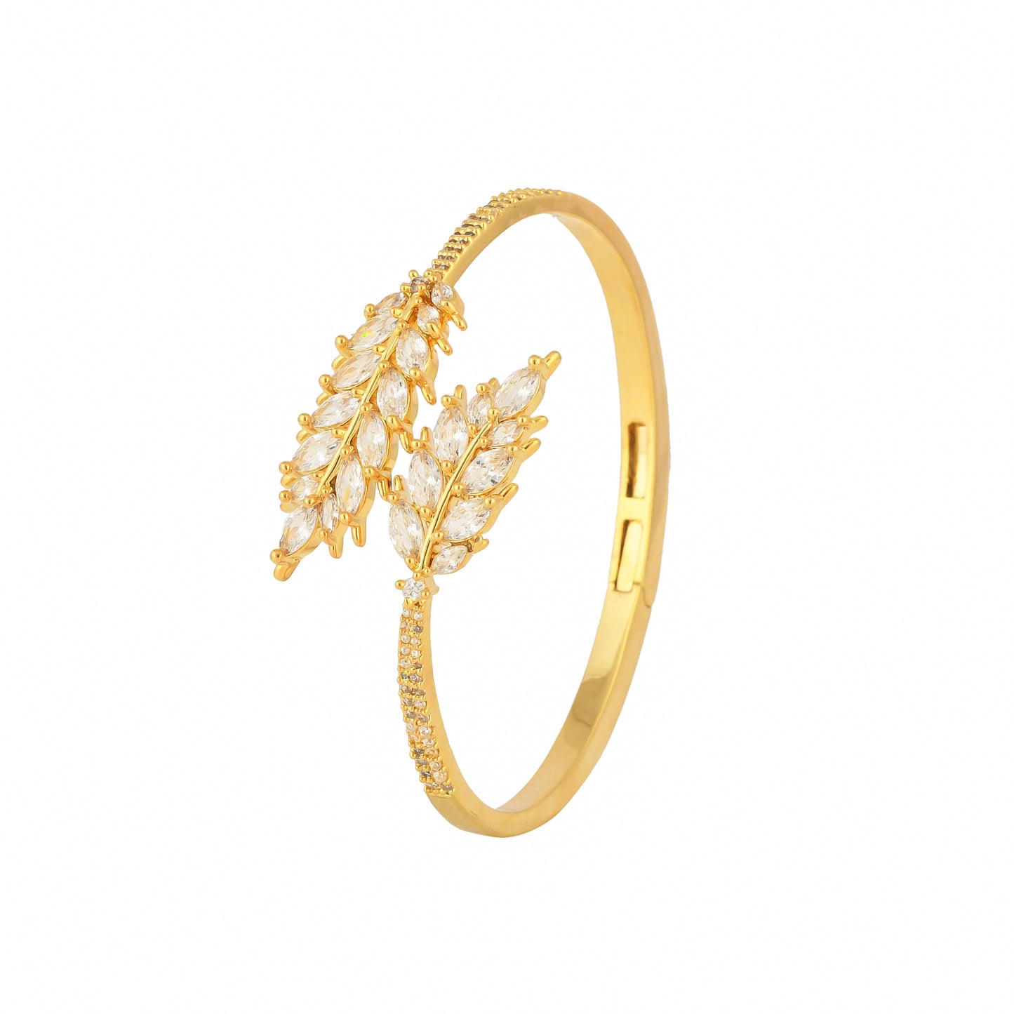 Diamond Leaf Bracelet - Anti-Tarnish Luxury - Bradiya