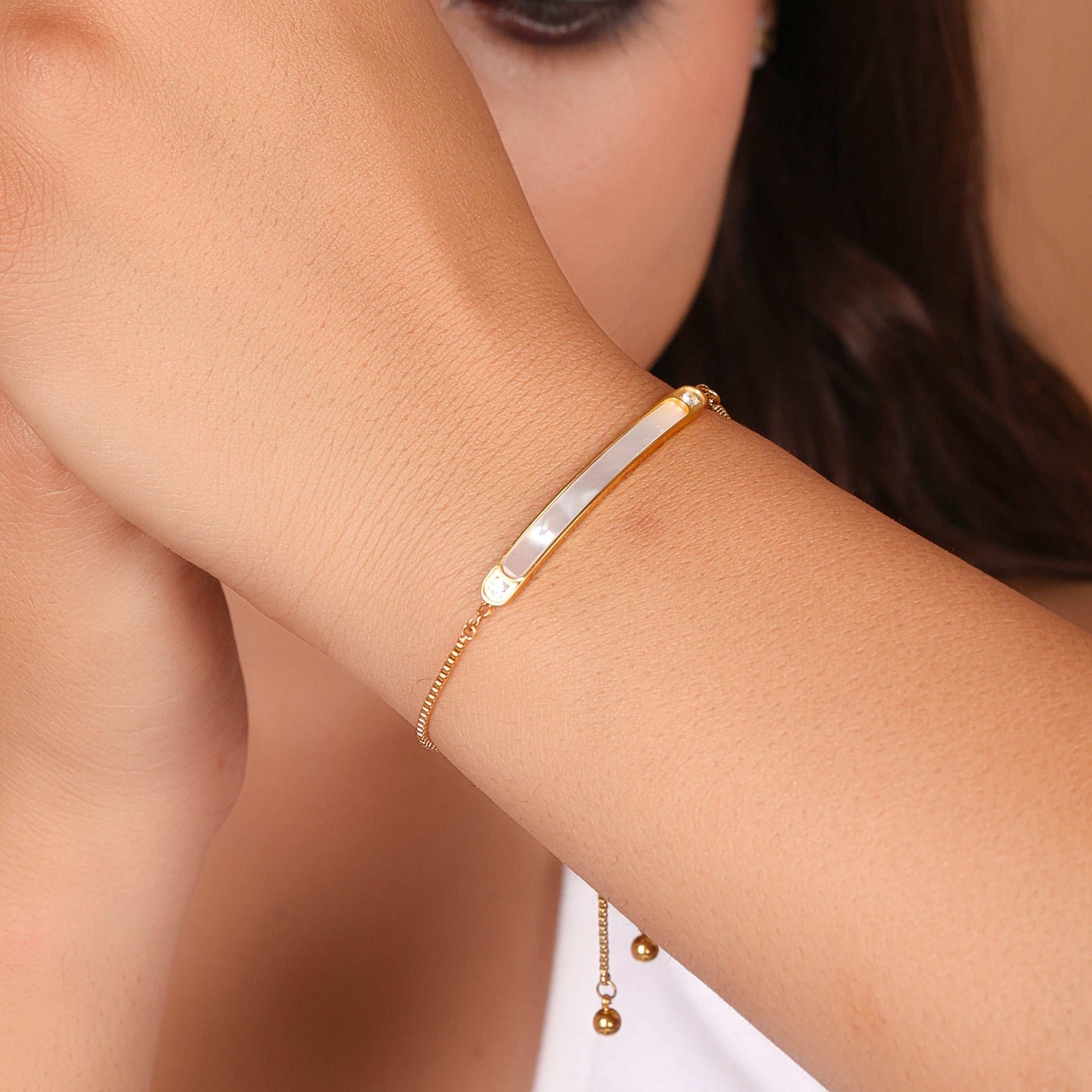Bradiya Pearlescent Glow Bracelet - Anti-Tarnish Luxury - Bradiya
