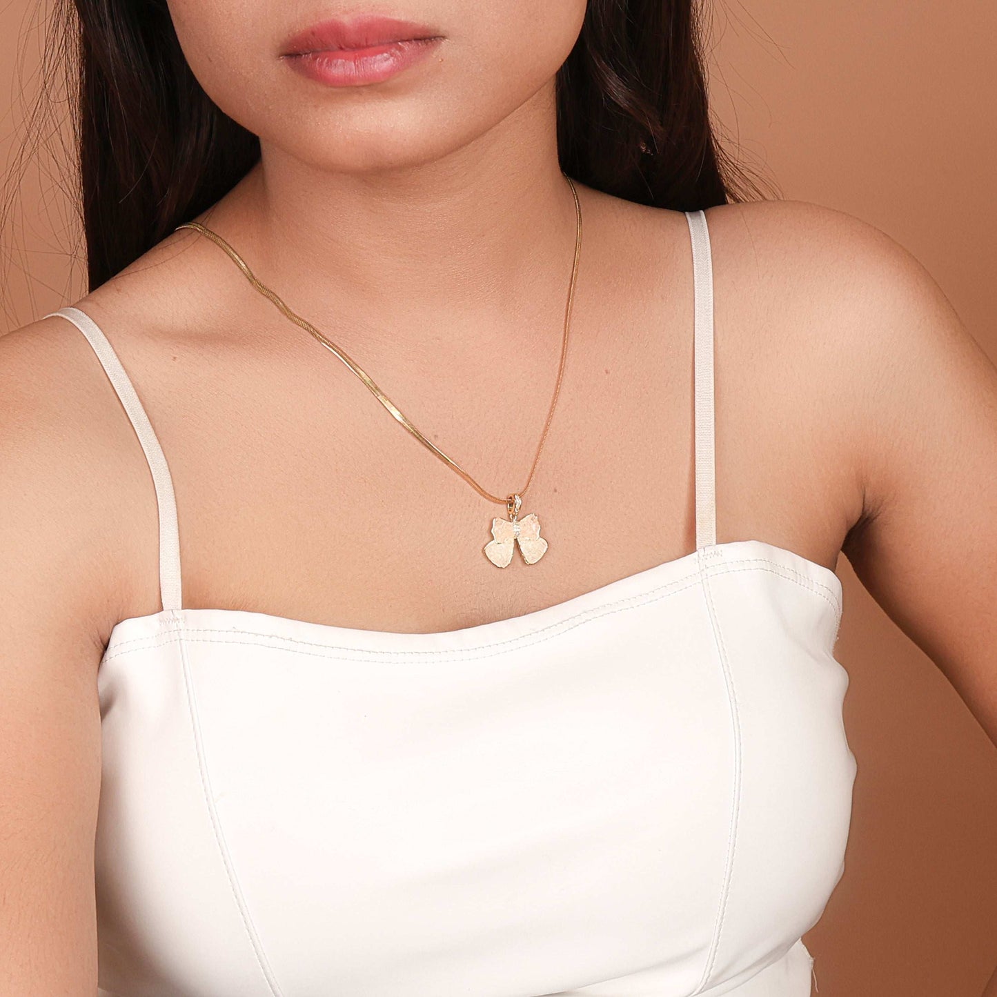 Bradiya Luxury Butterfly Necklace - Anti-Tarnish Shine - Bradiya