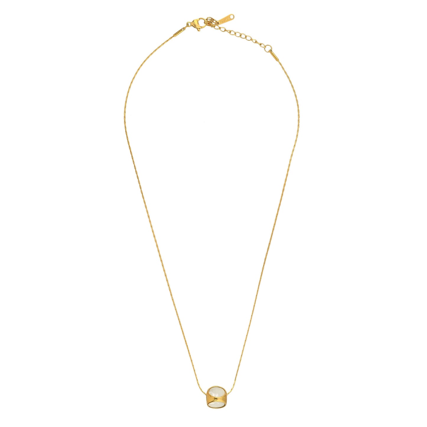 Bradiya Luxury Cylinder Pearl Necklace - Anti-Tarnish - Bradiya