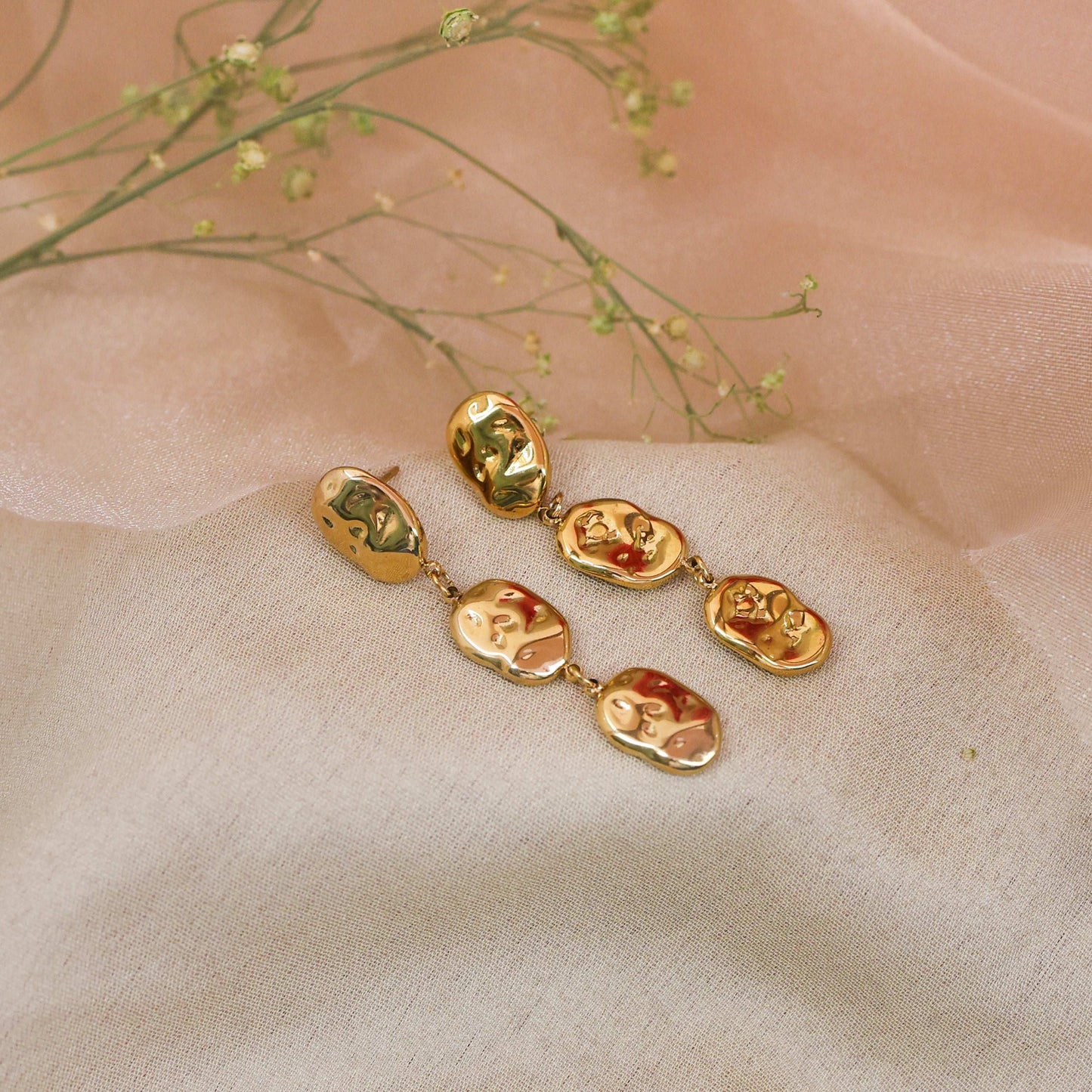Bradiya 18Kt Luxury Gold Drop Earrings - Bradiya
