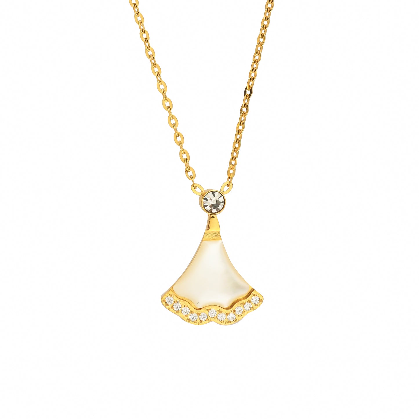 Bradiya Luxury Mother of Pearl Necklace - Anti-Tarnish - Bradiya