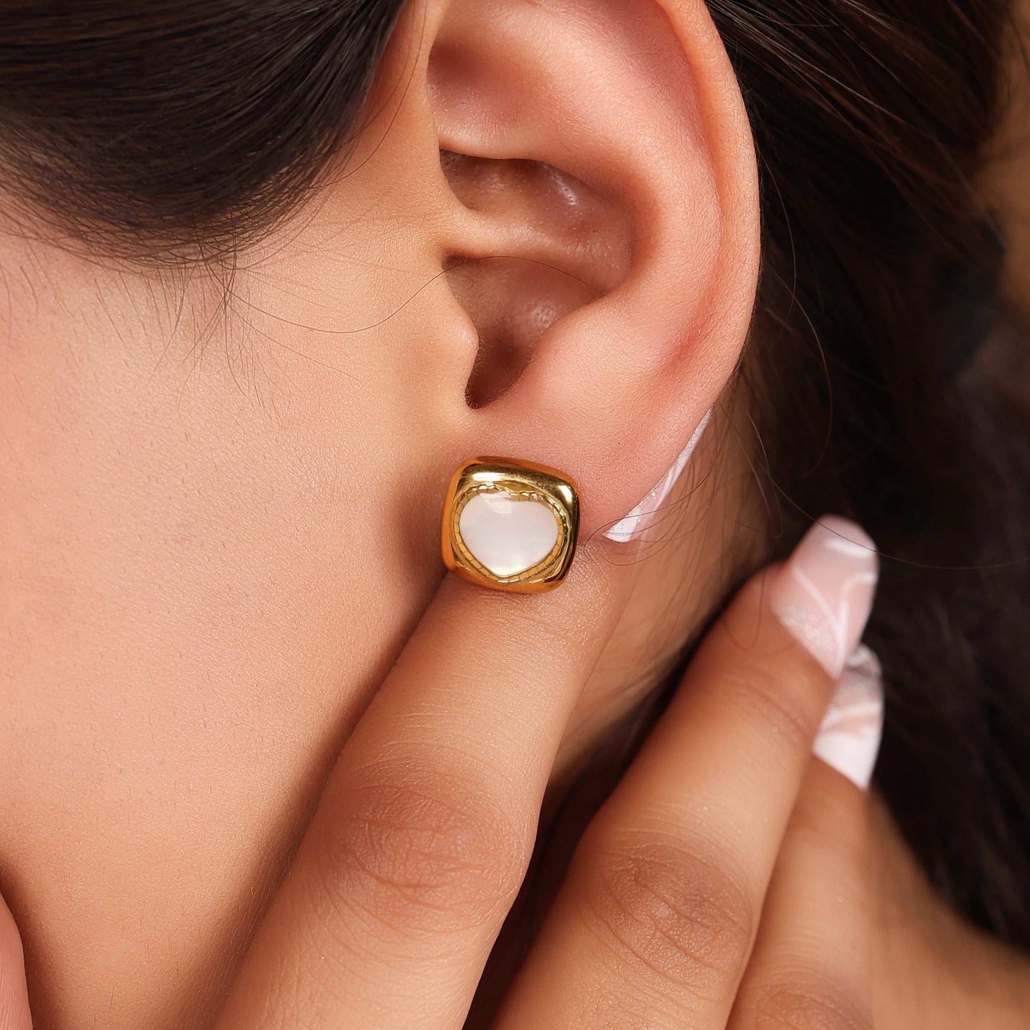 Bradiya Luxury Stud Earrings with Anti-Tarnish Coating - Bradiya