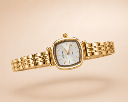 Classic Gold Link Cushion-Cut Watch
