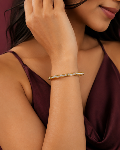 Golden Sparkle Stackable Bangle