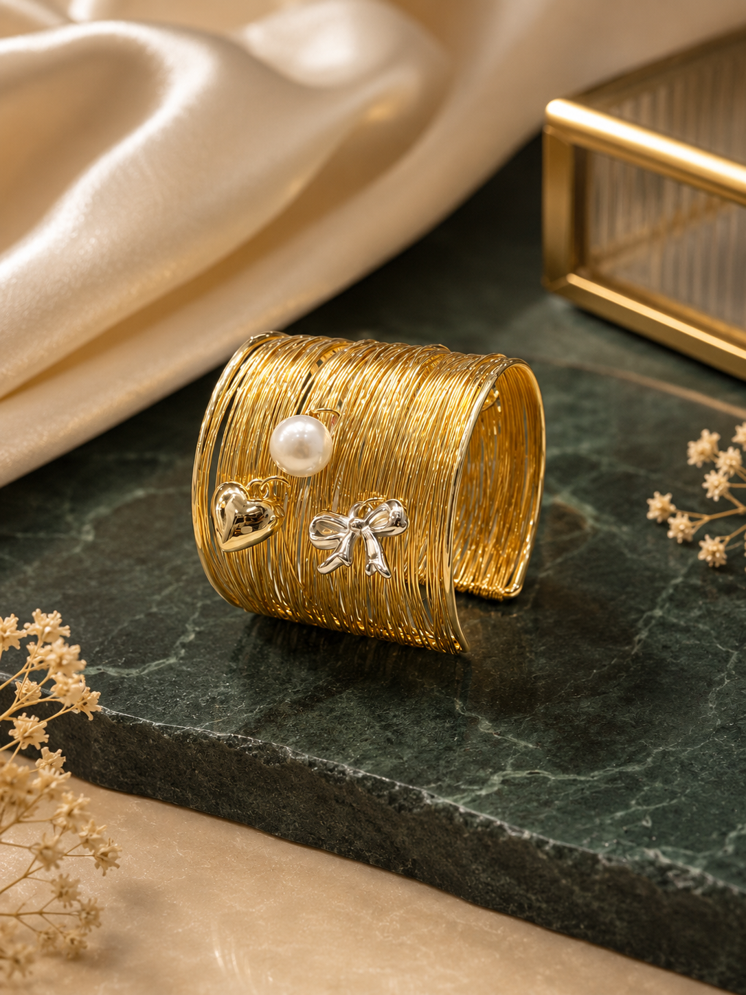 The Whimsical Broad Charm Cuff