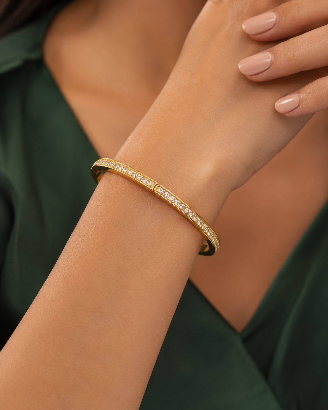 Golden Sparkle Stackable Bangle