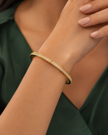 Golden Sparkle Stackable Bangle