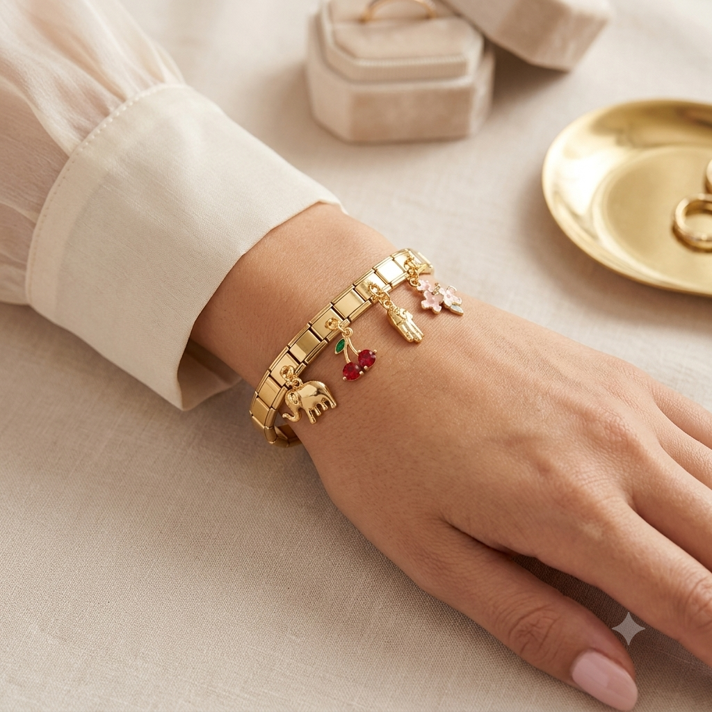 The Whimsical Charm Link Bracelet