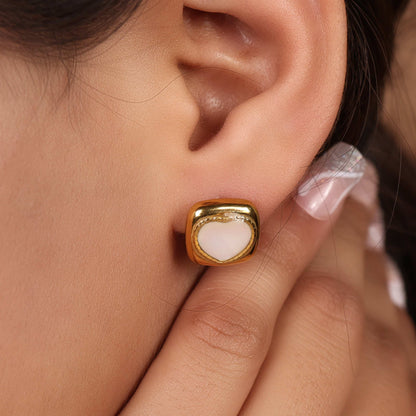 Bradiya Luxury Stud Earrings with Anti-Tarnish Coating - Bradiya