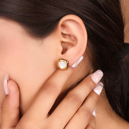 Bradiya Luxury Stud Earrings with Anti-Tarnish Coating - Bradiya