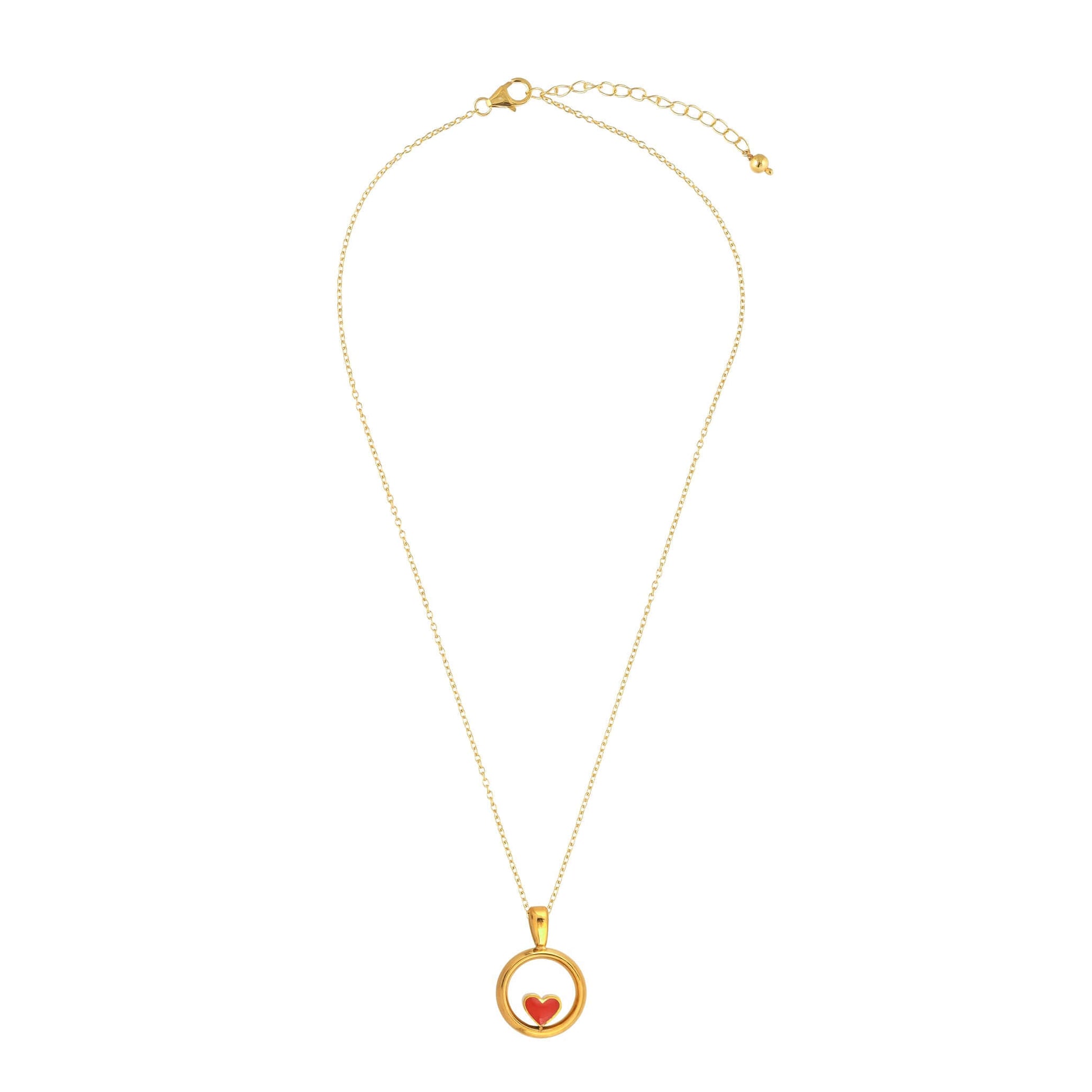 Bradiya Dropping Heart Gold Pendant - Anti-Tarnish Luxury - Bradiya