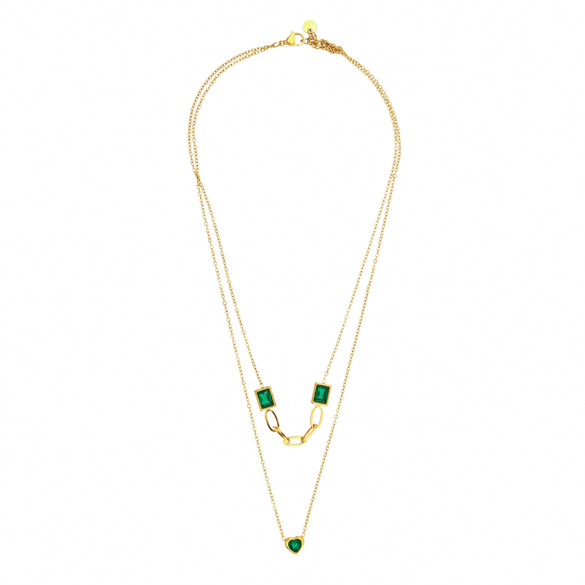 Bradiya Emerald Isle Duo Necklace - Bradiya