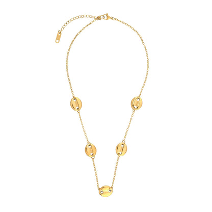 Coffee Bean Chain Necklace - Bradiya