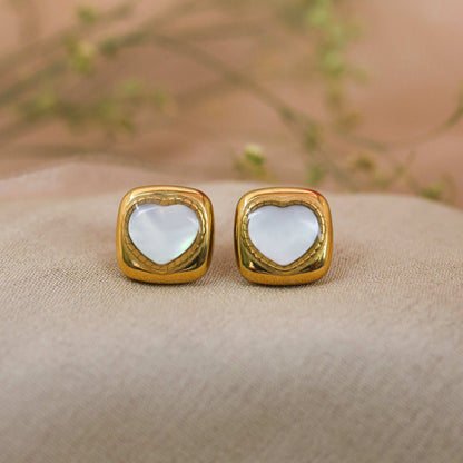 Bradiya Luxury Stud Earrings with Anti-Tarnish Coating - Bradiya