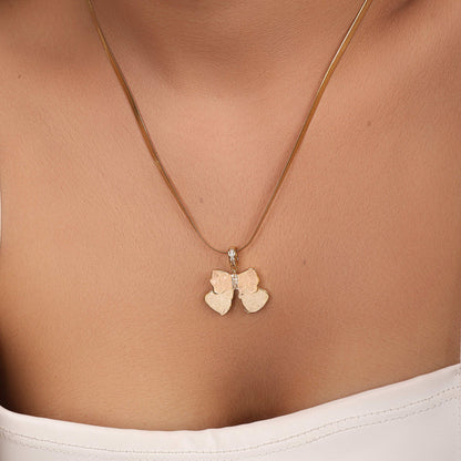 Bradiya Luxury Butterfly Necklace - Anti-Tarnish Shine - Bradiya