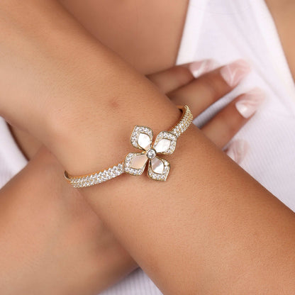 Bradiya Luxury Diamond Floret Bangle - Bradiya