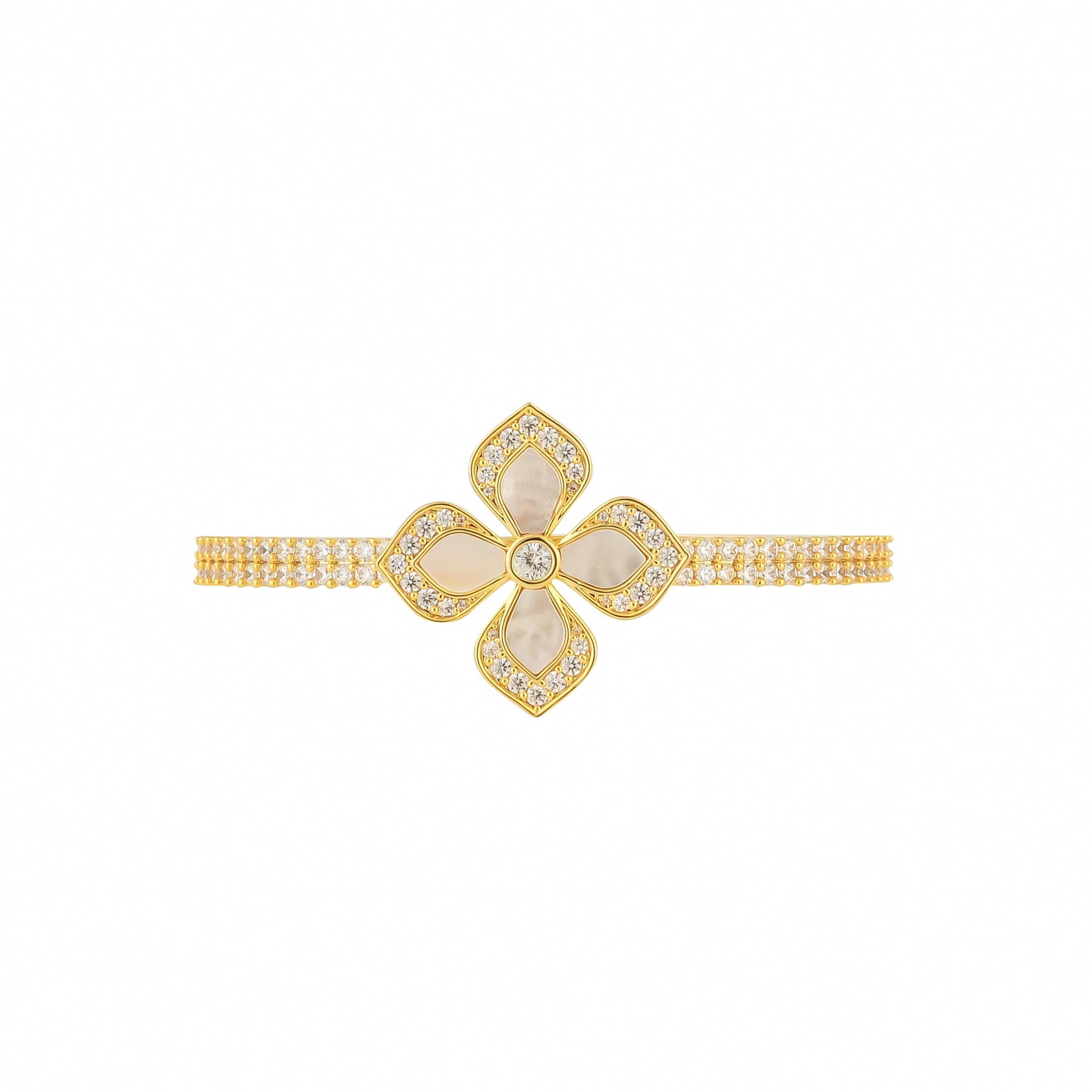 Bradiya Luxury Diamond Floret Bangle - Bradiya