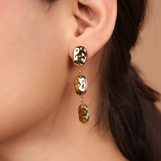 Bradiya 18Kt Luxury Gold Drop Earrings - Bradiya